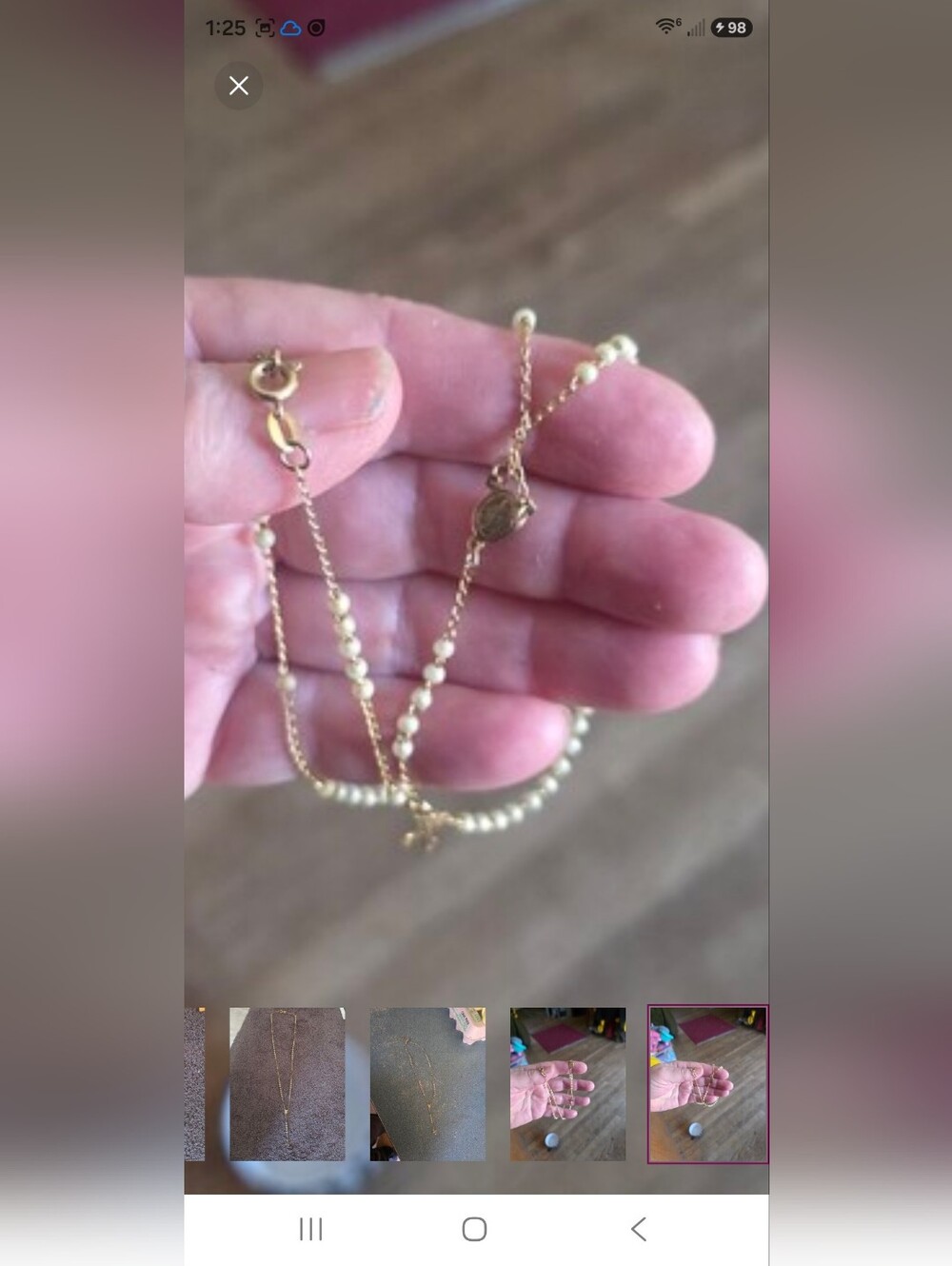 Small Vintage Rosary - Picture 10 of 11